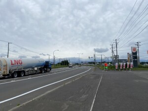 3日目　石狩市ガソリン給油